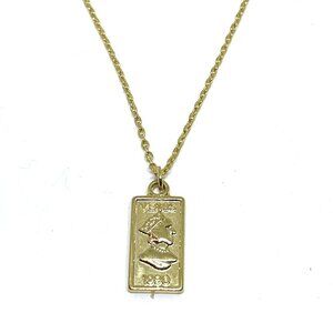 5 Paris Venus Queen Design Pendant Chain Necklace Adjustable Gold Tone